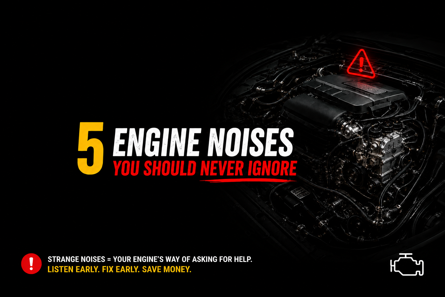 5 Engine Noises You Should Never Ignore